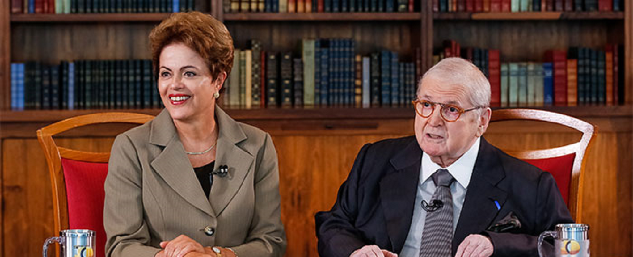 Presidente Dilma Rousseff em polêmica entrevista com Jô Soares