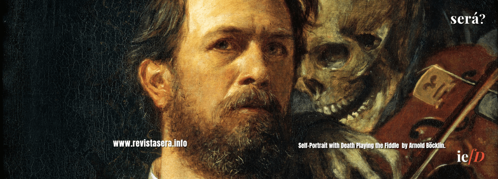 Self-Portrait with Death Playing the Fiddle by Arnold Böcklin.